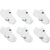 Nike Little Kid's Dri-FIT Performance Basics No-Show Socks 6-pack - White (UN0017-001)