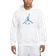 Nike Jordan Essentials Men's Fleece Hoodie - White/Black/Legend Blue