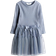 H&M Girl's Top & Skirt Set - Light Dusty Blue