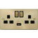 SE Home Twin Double Switched Plug Socket 2-way