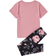 Shein Tween Girl Floral & Letter Graphic Tee & Leggings