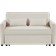 Latitude Run Stebbins Ivory Linen Sofa 54" 2 Seater