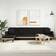 vidaXL L-formad Svart 271 x 140 x 70 cm Soffa 2-sits
