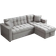 Luxury Life Madrid Grey Sofa 213cm 3 Seater