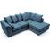 Abakus Direct Darcy Turquoise Sofa 212cm 2pcs 3 Seater