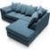 Abakus Direct Darcy Turquoise Sofa 212cm 2pcs 3 Seater