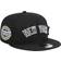 New Era Men's Black York Yankees Post Up Pin 9FIFTY Snapback Hat