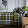 The Lyndon Company Cotton Chequered Duvet Cover Green
