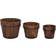 vidaXL Wooden Planter 3 pcs