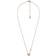 Michael Kors Heart Cut Pendant Necklace - Rose Gold/Pink/Transparent