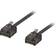 Deltaco Flat U/UTP Cat6a RJ45 - RJ45 M-M 1m