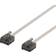 Deltaco Flat U/UTP Cat6a RJ45 - RJ45 M-M 1m