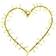 Sirius Liva Cluster Hearts Gold Julbelysning 2st