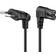 Goobay Pro Power Cable C7 0.3 m Musta 90°