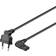 Goobay Pro Power Cable C7 0.3 m Musta 90°