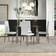 Wade Logan Fernandes Transparent/White Dining Set 27.6x43.3" 5pcs