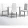 Wade Logan Fernandes Transparent/White Dining Set 27.6x43.3" 5pcs