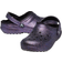 Crocs Toddler Classic Fuzz Lined Space Glitter Clog - Black/Multi