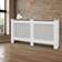 ECD Germany Radiatorbekleding met Honingraatmotief 152 x 19 x 82 cm