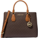 Michael Kors Camille Large Logo and Leather Satchel - Brown