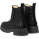 Angulus Glitter Chelsea Boot on Track Sole - Black