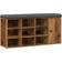 vidaXL Old Wood Bench Engineered Wood Shoe Rack