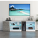 Mondeer Lowboard White/Grey TV Bench 140x40cm