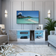 Mondeer Lowboard White/Grey TV Bench 140x40cm