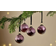 Nkuku Pannee Round Baubles Ruby Christmas Tree Ornament 8cm 4pcs