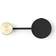 Audo Copenhagen Afteroom S Black/Brass Coat Hook 21cm