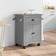 vidaXL Cater Cart Station Grey Rullbord 45x72cm