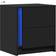 vidaXL LED Black Sängbord 34x43cm