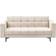Beliani Fabric Tufted Beige Alnes Soffa 184cm 3-sits