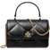 Tory Burch Mini Kira Diamond Quilt Top Handle Chain Wallet - Black