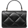 Tory Burch Mini Kira Diamond Quilt Top Handle Chain Wallet - Black