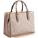 Coach Maggie Small Tote Bag In Blocked Signature Canvas - Gold/Sand/Tan