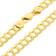 Nuragold Solid Cuban Curb Link Chain Bracelet 7mm 10k - Gold