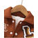 Shein Young Boys Casual Jacket Coat, Featuring Collared Design, White Sleeves Contrasting With Brown Body, Textured Embroidered Patch, Ribbed Cuffs And Hem, Windproof And Warm, Suitable For Daily Wear, Sports, School, And Travel