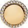 Pandora Engravable Sparkling Button Charm - Gold/Transparent