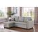 Ebern Designs Dishaan Convertible Sleeper Light Gray Sofa 84" 3 Seater