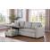Ebern Designs Dishaan Convertible Sleeper Light Gray Sofa 84" 3 Seater