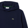 Lacoste Kid's Fleece Hoodie with Kangaroo Pocket - Navy Blue (SJ5292-00-166)