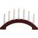 Konstsmide 3972-520 Matt Dark Red/White Adventslysestage 38.7cm
