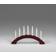 Konstsmide 3972-520 Matt Dark Red/White Adventslysestage 38.7cm