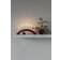 Konstsmide 3972-520 Matt Dark Red/White Adventslysestage 38.7cm
