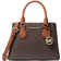 Michael Kors Camille Small Logo and Leather Satchel - Brown