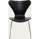 Fritz Hansen 3107 Series Black Köksstol 82cm