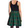 The Children's Place Girl's Matching Family Plaid Sequin Fit & Flare Dress - Green (3049927-698)