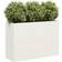 vidaXL Plantekasse Hvid 120 x 40 x 80 cm Koldvalset Stål Plantekasse