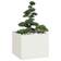 vidaXL Plantekasse 100 x 100 x 80 cm Stål Hvid Plantekasse